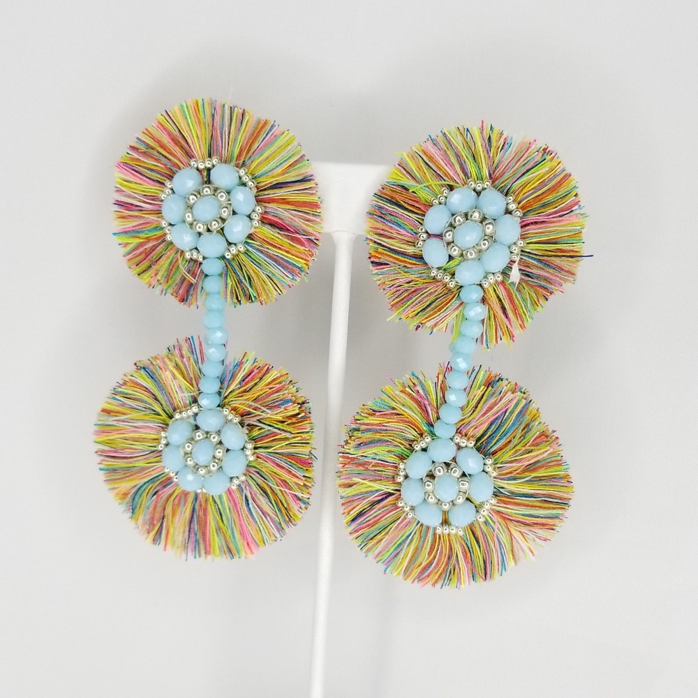 Beaded Tassel Earrings